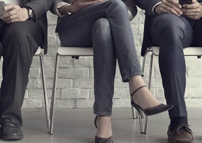 Employees waiting for appraisal