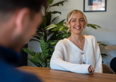 solicitor speaking with employee